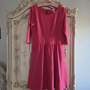 Matilda Jane Coral Textured Dress‎ Size Large